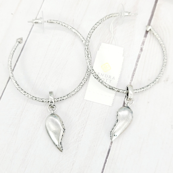 Kendra Scott Hoop Earrings Best Friend Charm Set - Picture 3 of 7